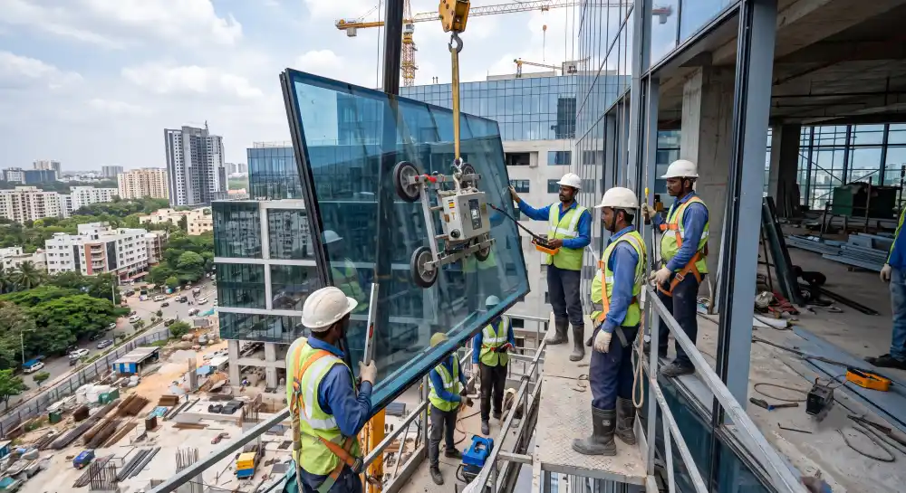 Glass Facade Installation